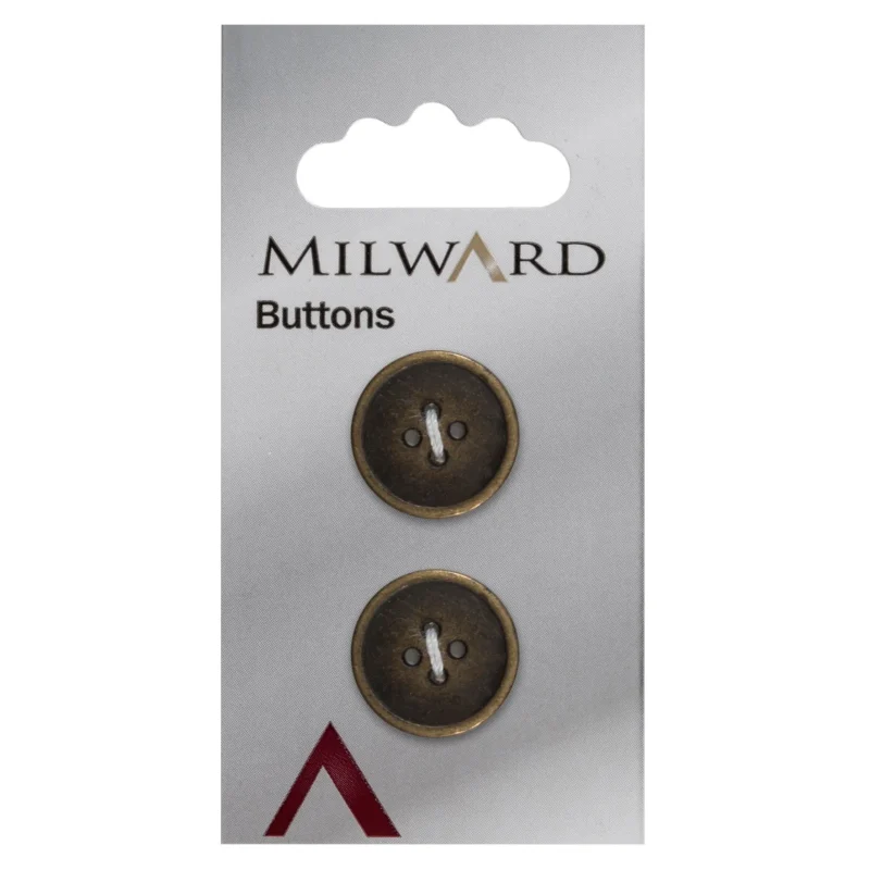 milward 17mm carded buttons pack of 2 00279