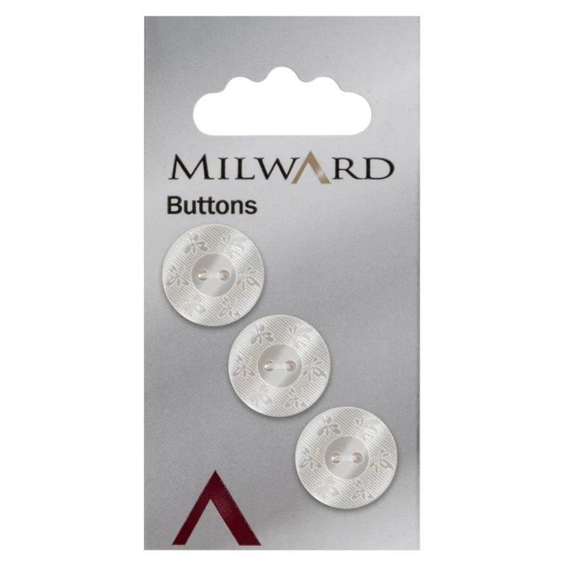 milward 17mm carded buttons pack of 3 00062a