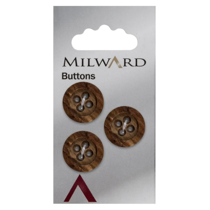 milward 17mm carded buttons pack of 3 00250