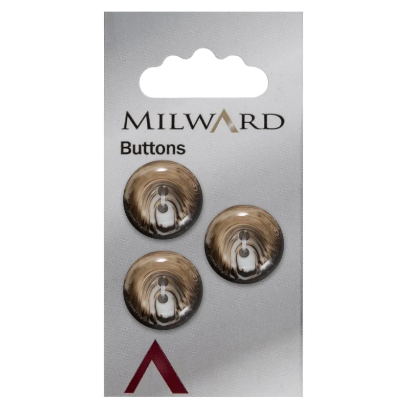 milward 17mm carded buttons pack of 3 01107a