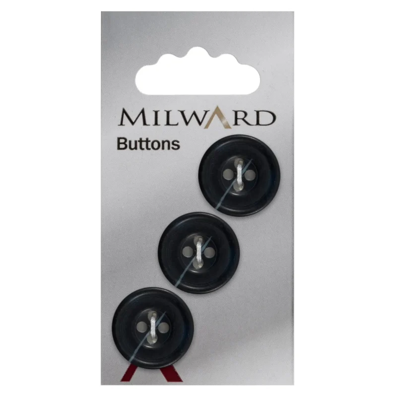 milward 19mm carded buttons pack of 3 00545