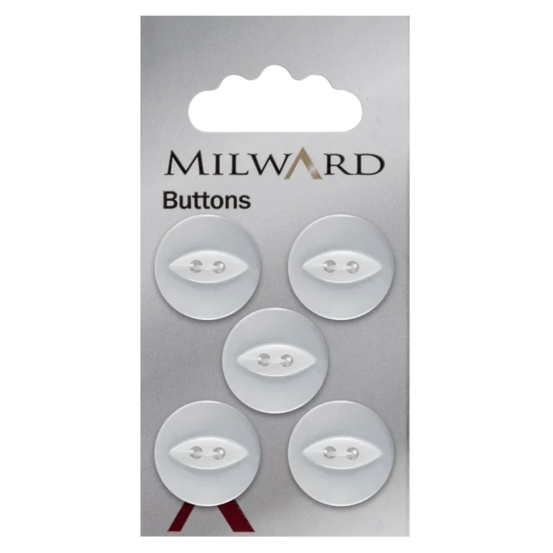 milward 19mm carded buttons pack of 5 1