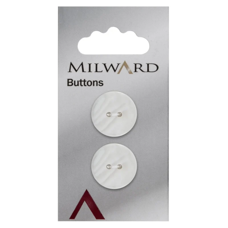 milward 20mm carded buttons pack of 2 00241