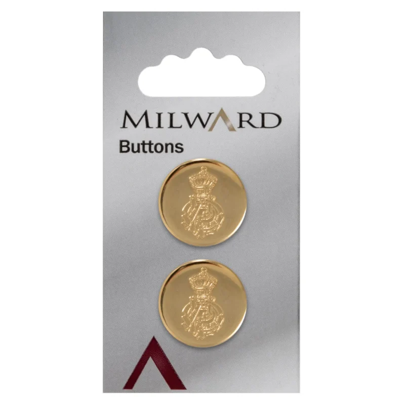 milward 20mm carded buttons pack of 2 00350