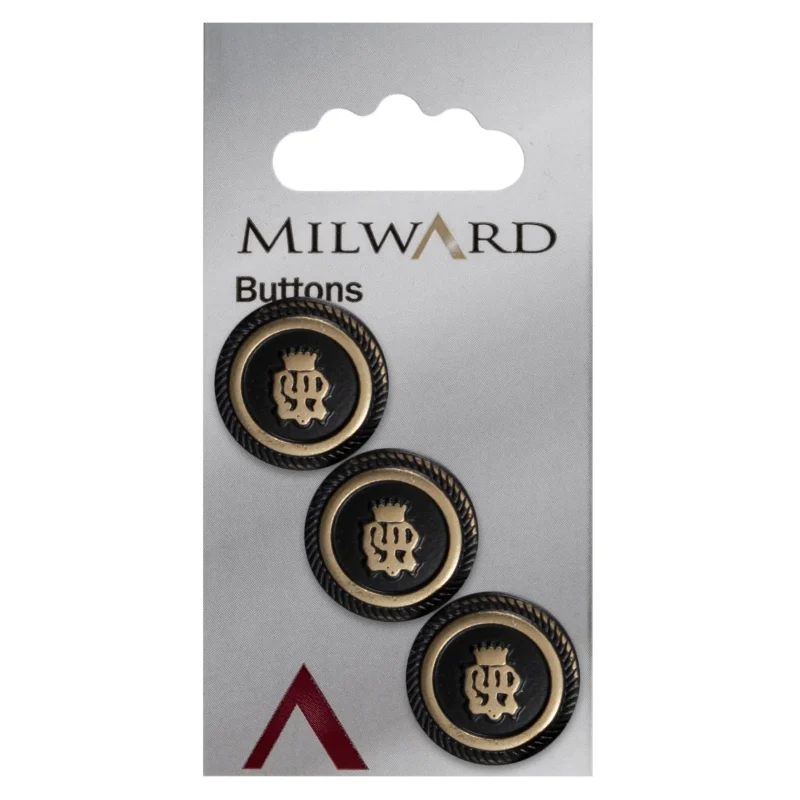 milward 20mm carded buttons pack of 3 00348