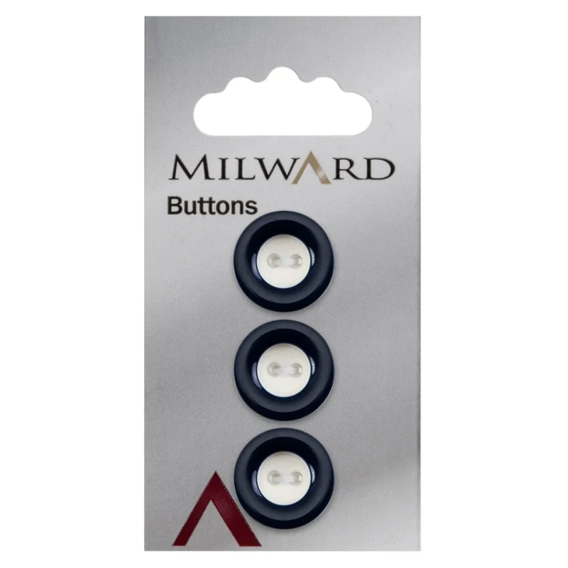 milward 20mm carded buttons pack of 3 1