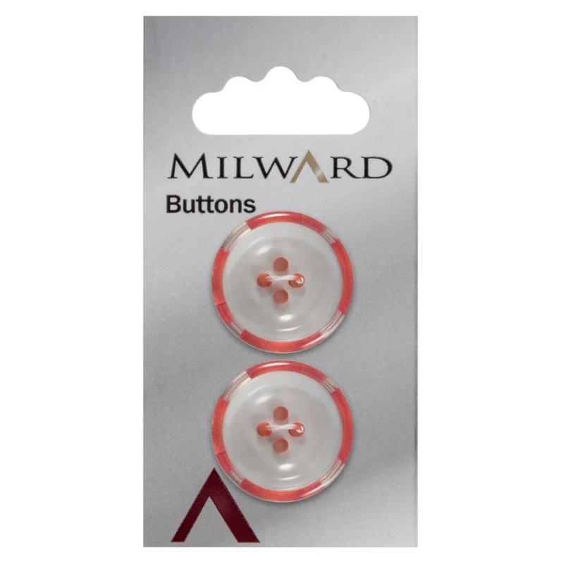 milward 22mm carded buttons 2 pack 01087a