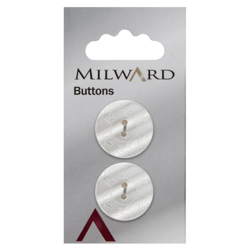 milward 22mm carded buttons pack of 2 00063a