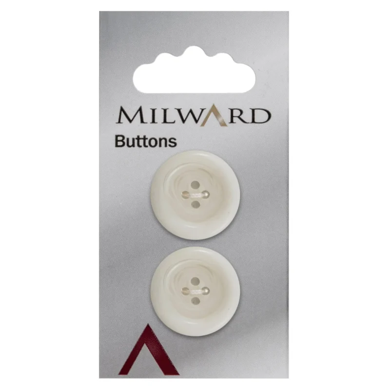 milward 22mm carded buttons pack of 2 00851a