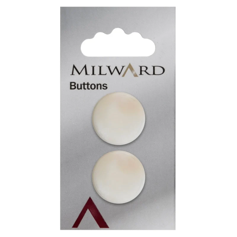 milward 22mm carded buttons pack of 2 00903