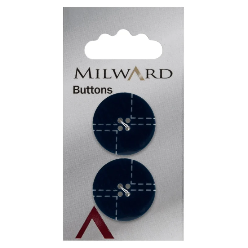 milward 22mm carded buttons pack of 2 00972