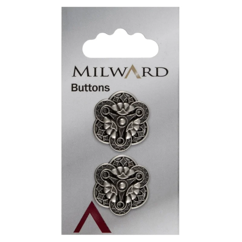 milward 22mm carded buttons pack of 2 01013