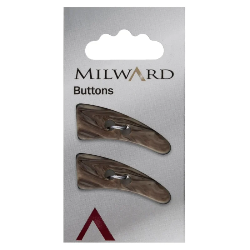 milward 22mm carded buttons pack of 2 01057