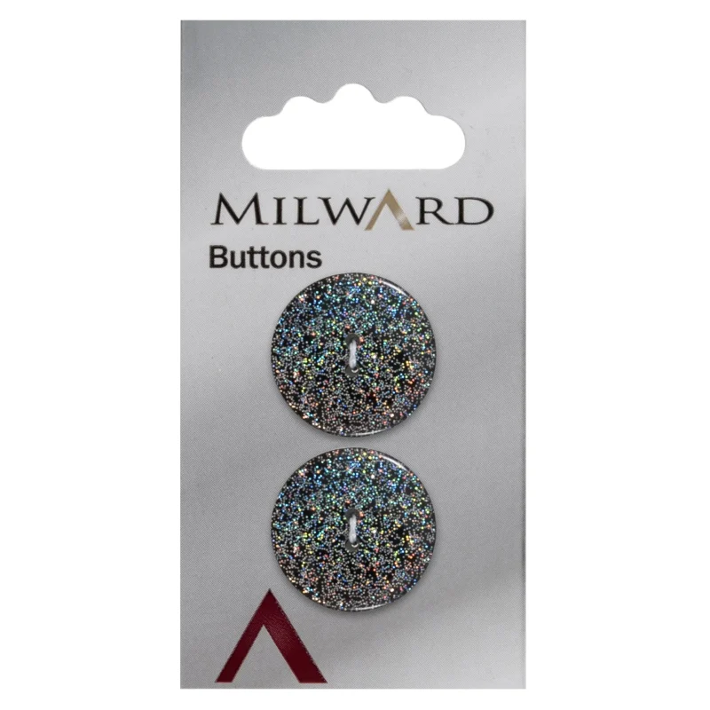 milward 22mm carded buttons pack of 2