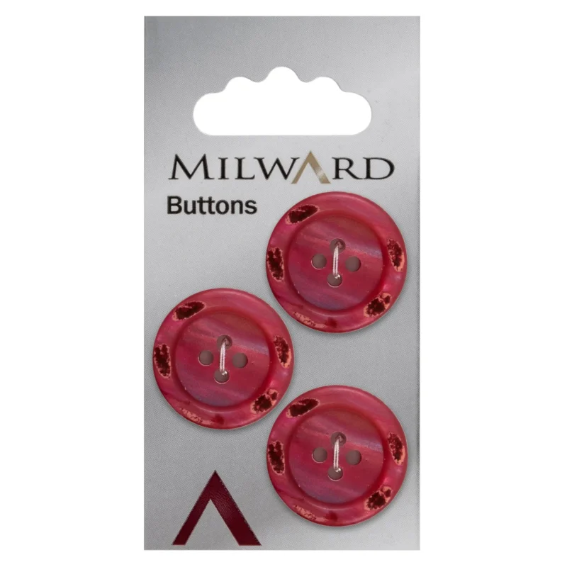 milward 22mm carded buttons pack of 3 00114