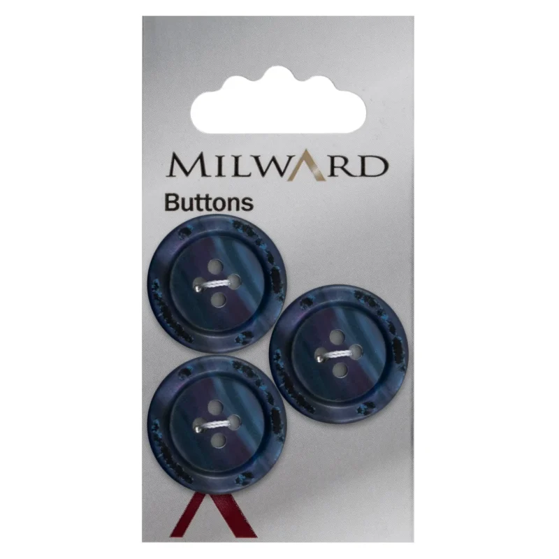 milward 22mm carded buttons pack of 3 00168