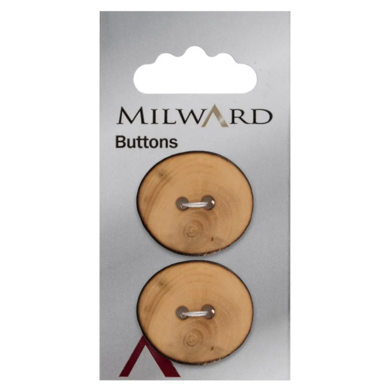 milward 25mm carded buttons pack of 2 00255