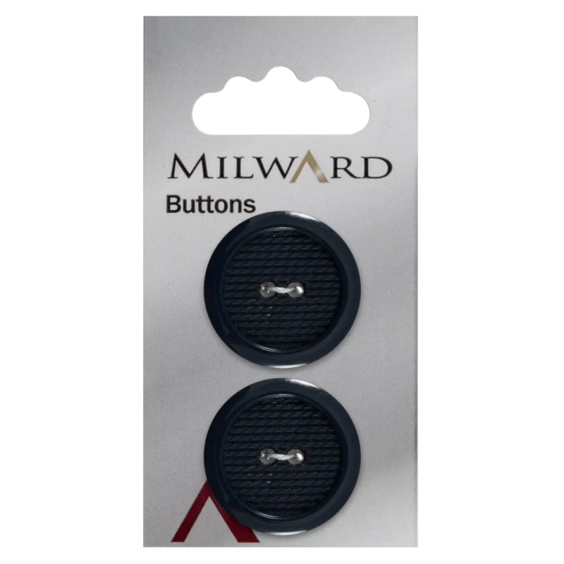 milward 25mm carded buttons pack of 2 00462