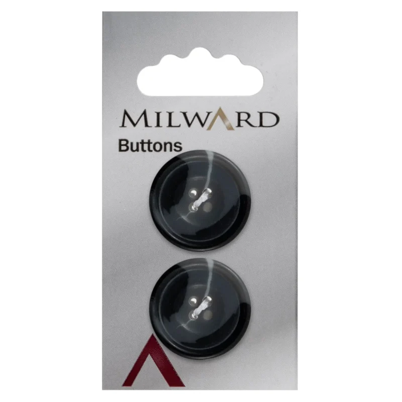 milward 25mm carded buttons pack of 2 00542