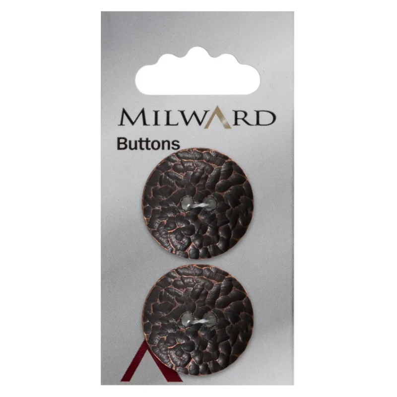 milward 25mm carded buttons pack of 2 00994