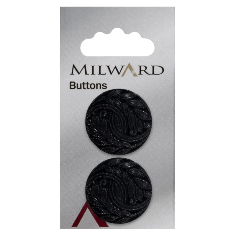 milward 27mm carded buttons pack of 2 00447