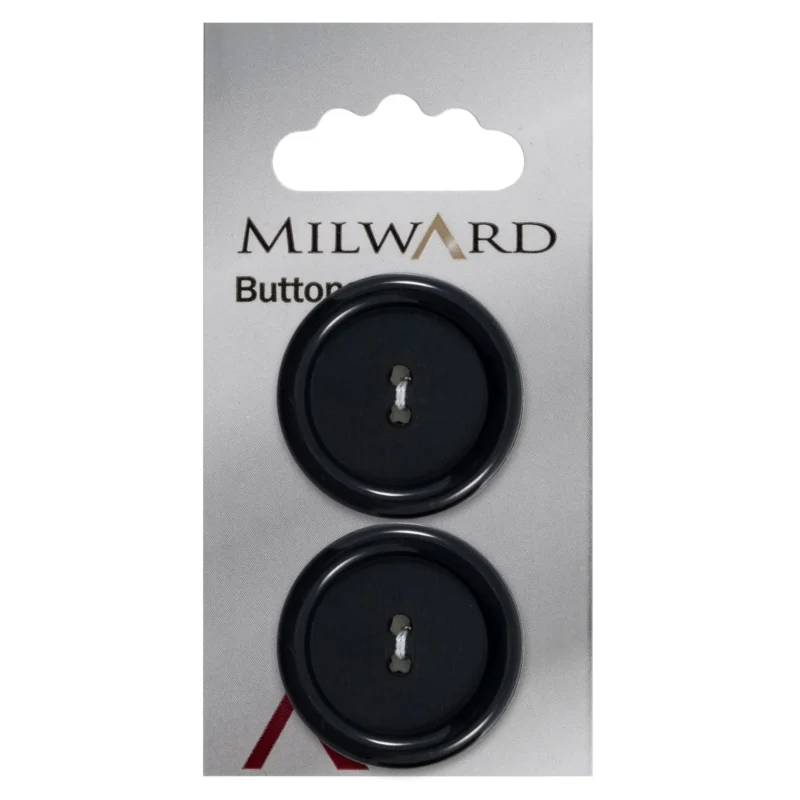 milward 27mm carded buttons pack of 2 00459