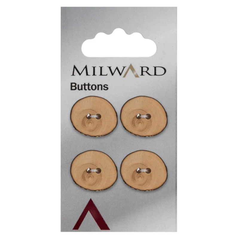 milward carded buttons 15mm pack of 4 00253