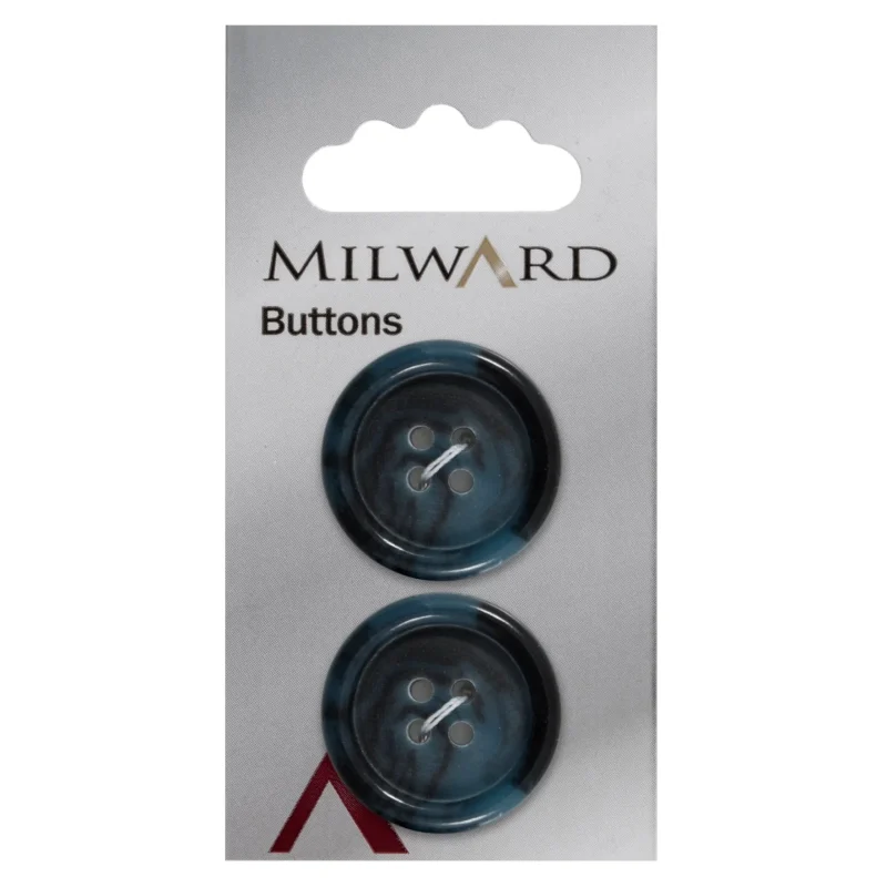 milward carded buttons 25mm pack of 2 00954a