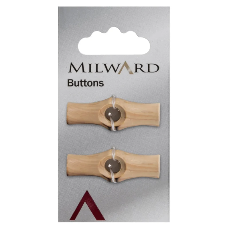 milward carded buttons 36mm pack of 2