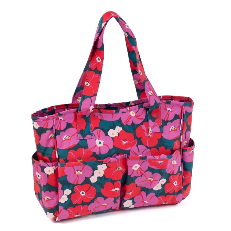 modern floral craft bag for diy projects