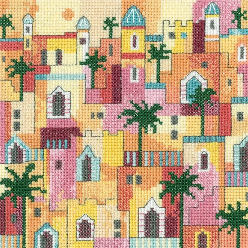 moroccan heritage cross stitch kit by karen carter