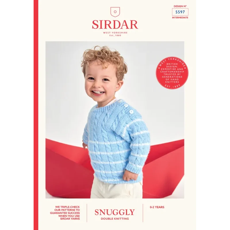 nautical knit sweater sirdar snuggly dk digital pattern 5597