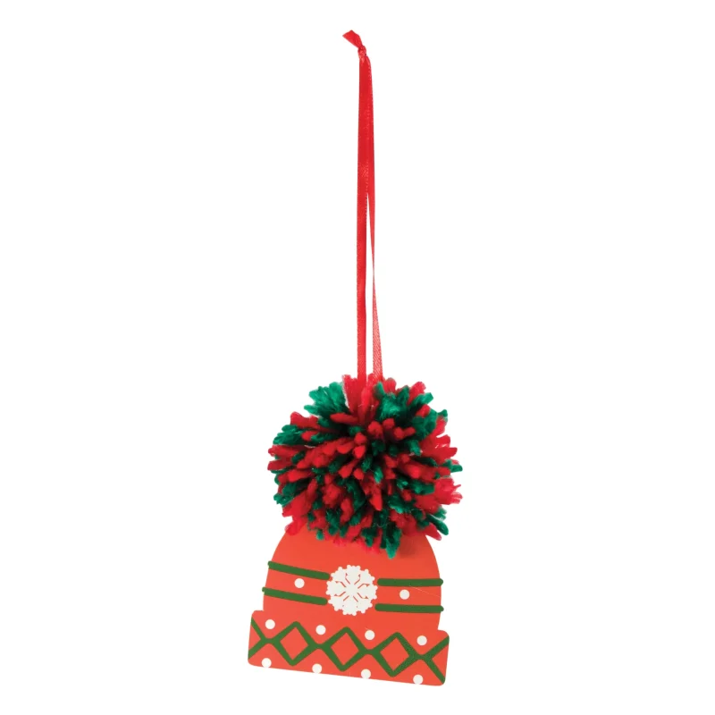 pom pom christmas hat kit woolly decorations scaled