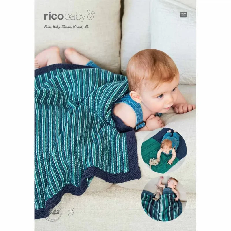 rico baby blanket knitting pattern baby classic dk print dk digital