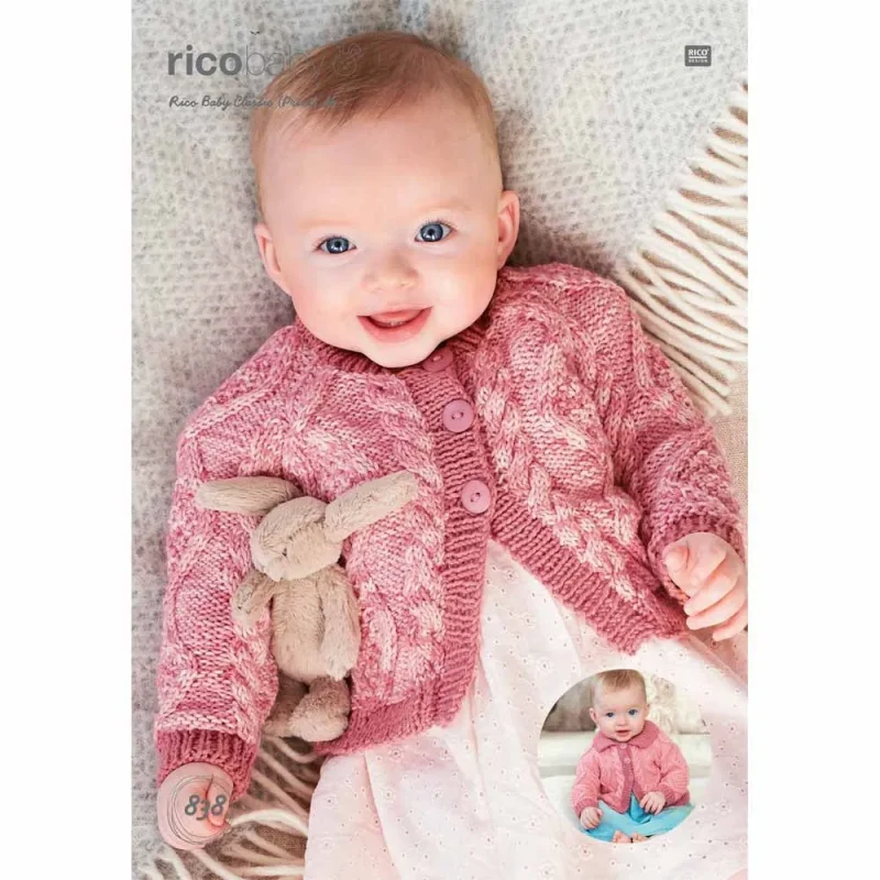 rico baby cardigan knitting pattern baby classic dk