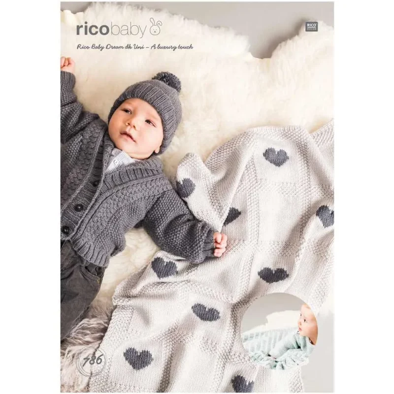 rico baby dream uni dk knitting pattern for baby blankets