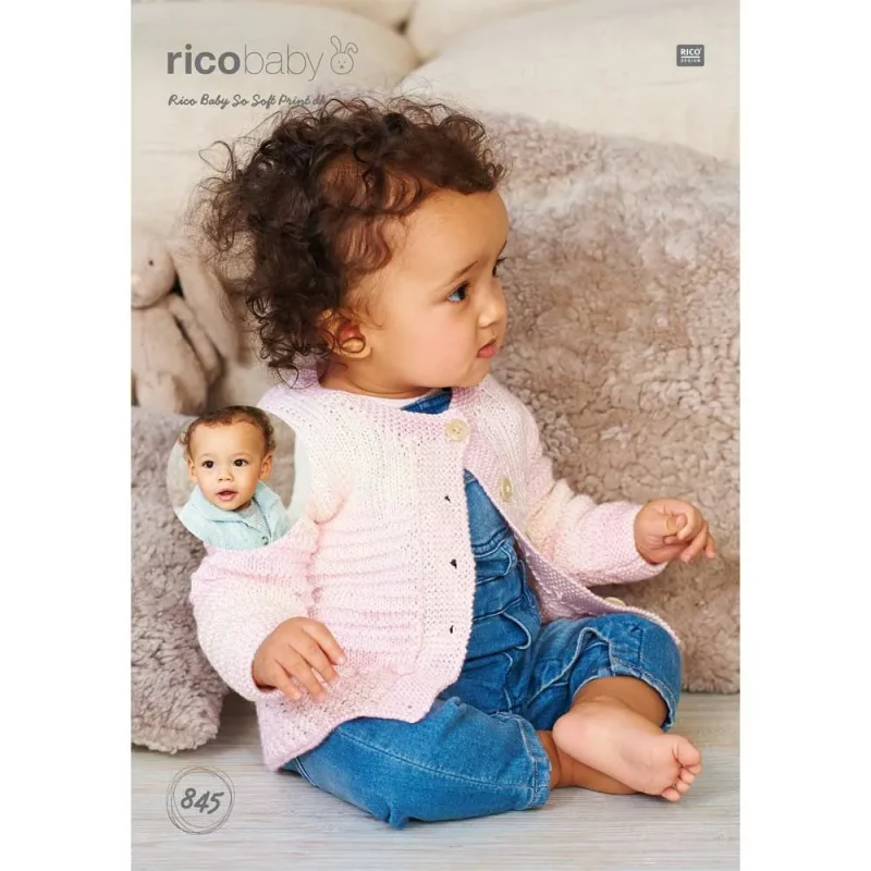 rico baby so soft crochet cardigan pattern digital download