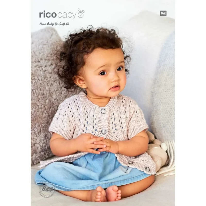 rico baby so soft dk cardigans knitting pattern digital download