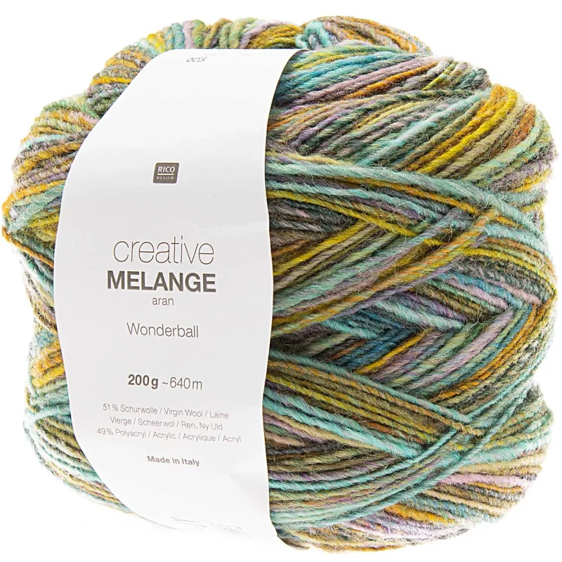 rico creative melange aran wonderball yarn