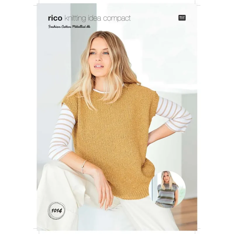 rico fashion cotton metallic dk top