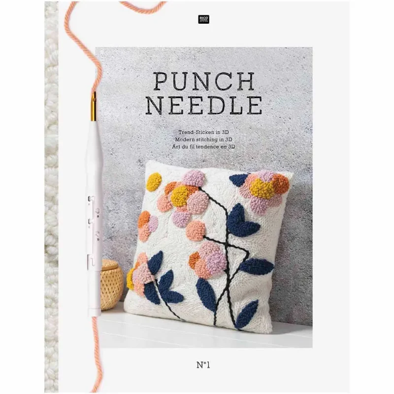 rico punch needle craft book patterns bundle