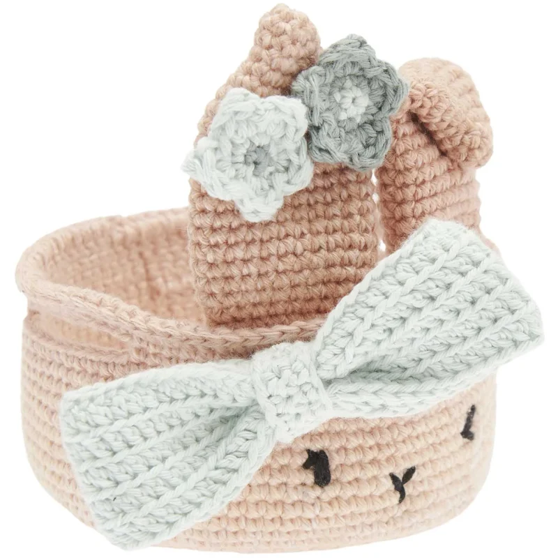 rico ricorumi beige crochet easter basket