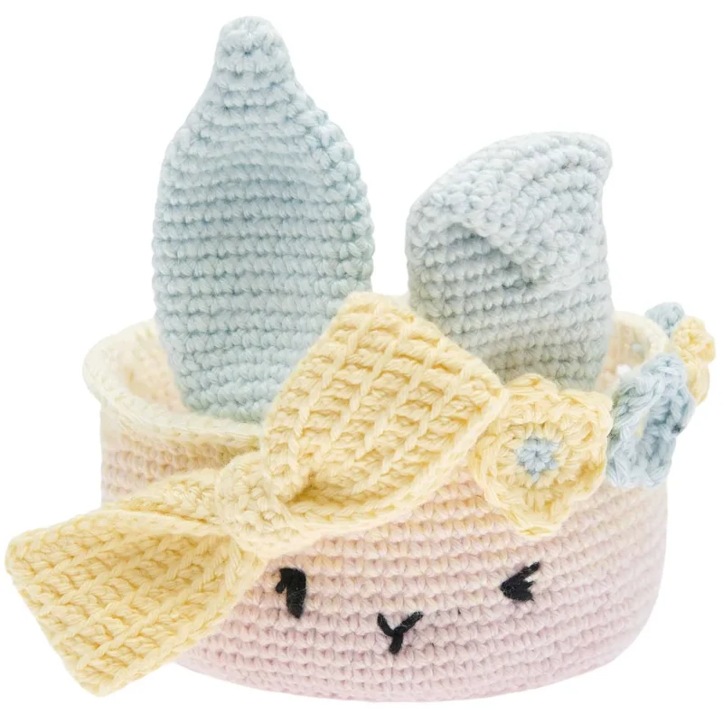 rico ricorumi pastel easter basket for crochet