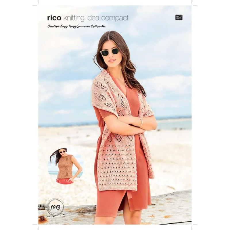 rico summer cotton top shawl set