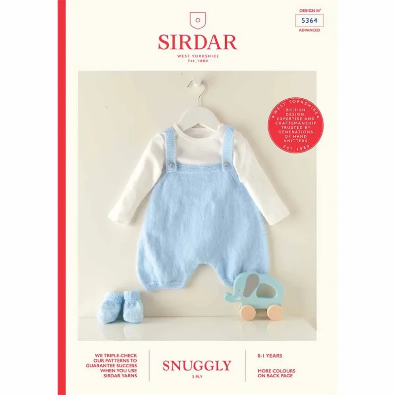 romper bootees set sirdar snuggly 3ply 5364 digital pattern