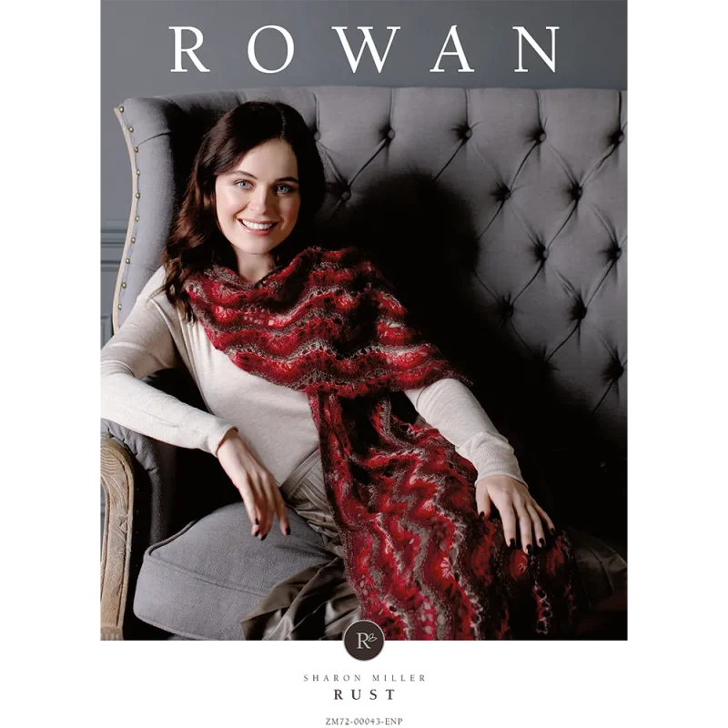 rowan kidsilk haze rust shawl digital pattern zm64 00043