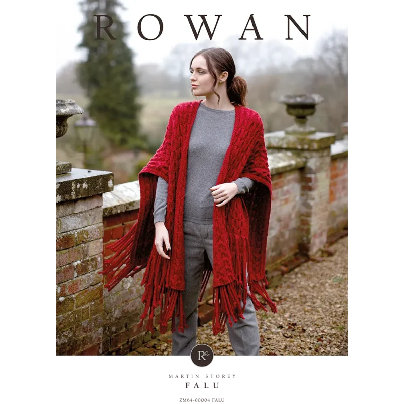 rowan pure wool superwash worsted falu wrap digital pattern