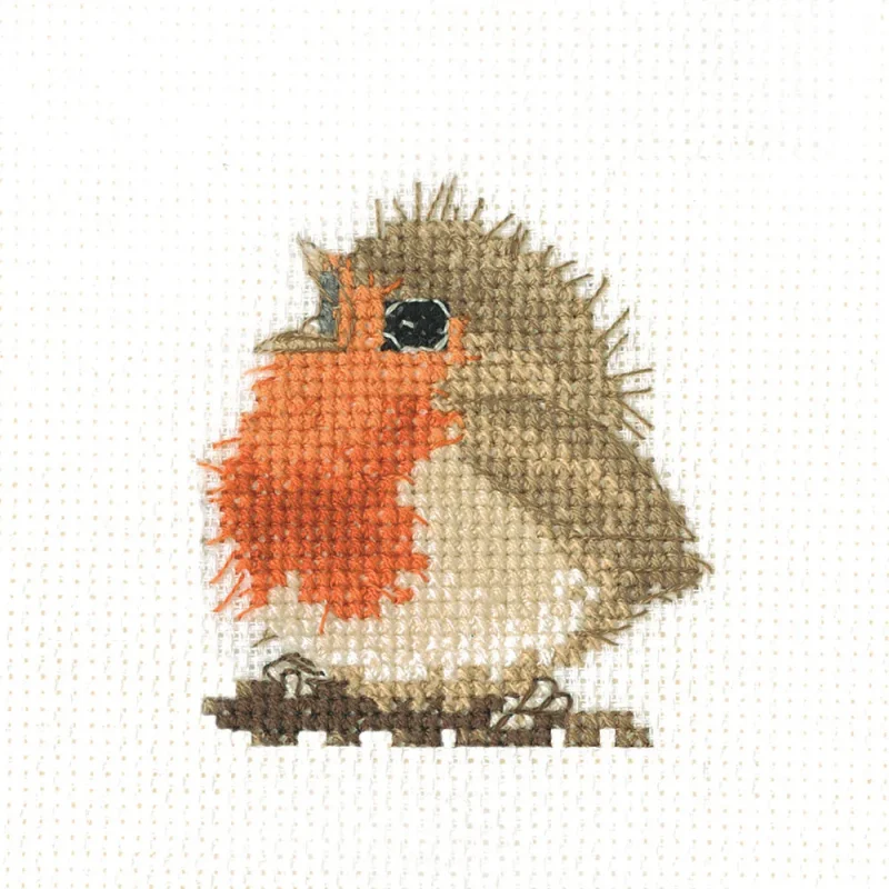 rowan robin cross stitch kit heritage pattern