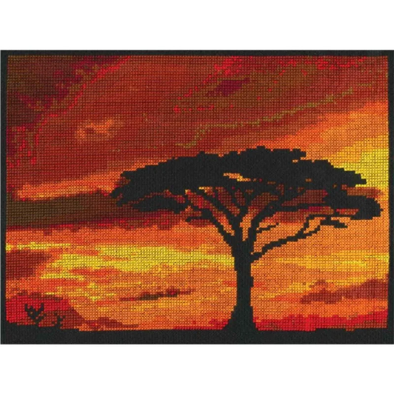 savannah sunset cross stitch kit