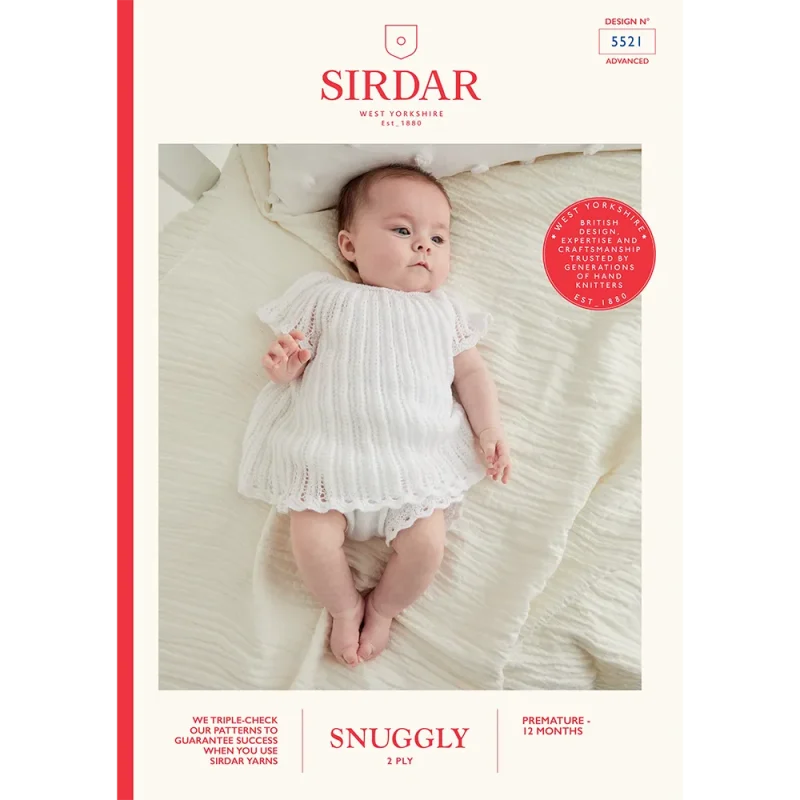 scallop pattern dress pants set sirdar snuggly 2ply digital version 5521